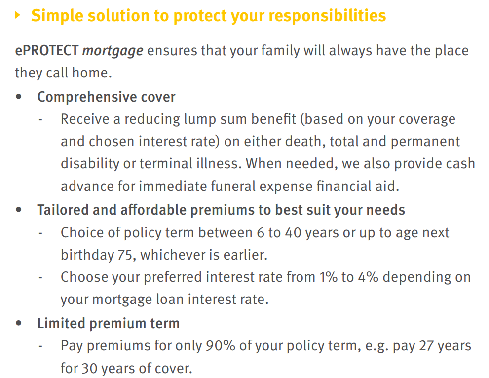 ePROTECT Mortgage - features