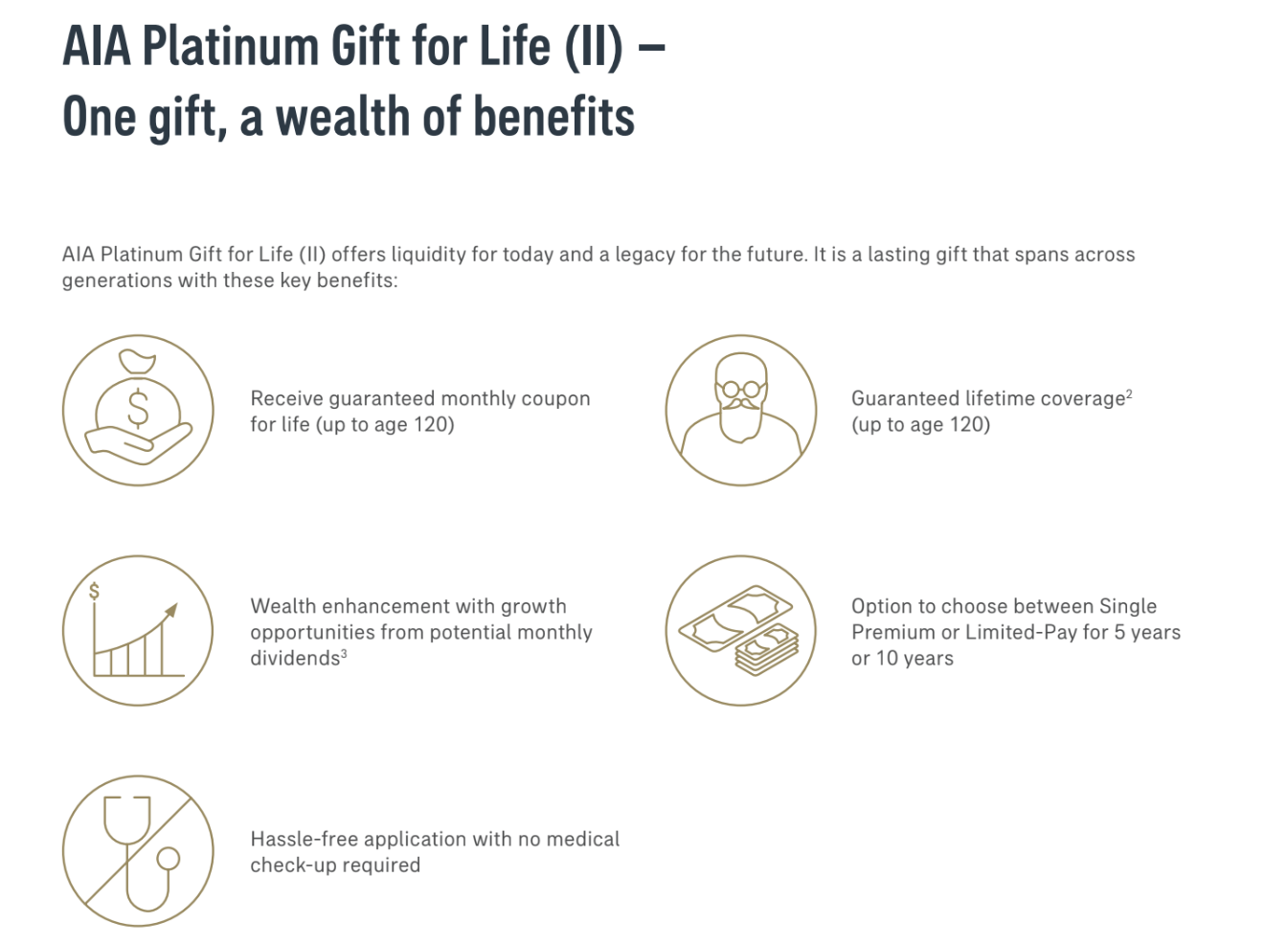 AIA Platinum Gift for Life (II) – One gift, a wealth of benefits